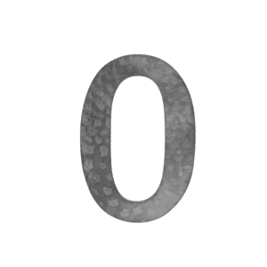 číslo domové 0,   120x80x3mm   zdobené, bez povrchovej úpravy