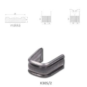 Spona měkká 12 + 6 mm