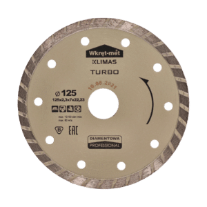 Řezný diamant kotouč Turbo ø125x2.3