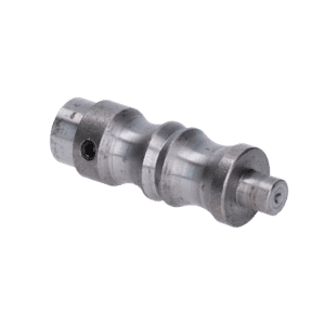 Čep kliky (polotovar pro výrobu kliky) se zajišťovacím šroubem M6, s otvorem pro čtyřhran kliky 8x8 mm, bez povrchové úpravy. Průměr osazení na štítek 18,5 mm