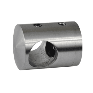 Držák tyče ø 16mm, plochý (30x25mm), broušená nerez K320 / AISI304