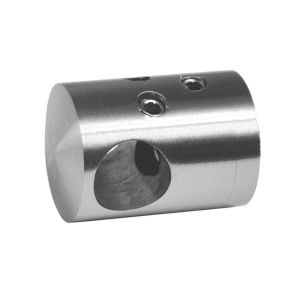 Držák tyče ø 14 mm spojovací, přechodný, plochý (30x22 mm), broušená nerez K320 / AISI304