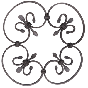 Kovářský ornament H 380 x L 380mm,10 x 5mm