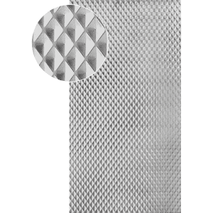 Plech pozinkován 2000x1000x1,2mm - JEHLANY, 3D efekt