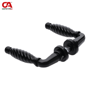 Klika hliníková, černá barva, na profil 35-55 mm (pár)