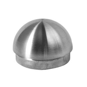 Ukončení - zátka na trubku ø 42,4 mm (plný materiál), broušená nerez K320 / AISI304