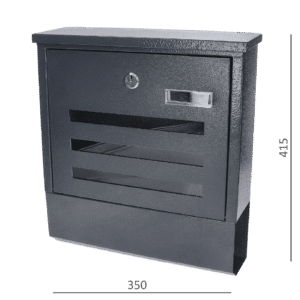 Poštovní schránka (350x415x125mm, hrúbka 0.6mm), max. formát listu: A4, antracitová