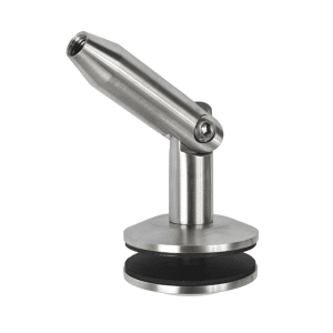 Kotvení (sklo/táhlo) na skleněný přístřešek (pro sklo 8.00 - 12.76mm, závit L10), broušená nerez K320 /AISI304