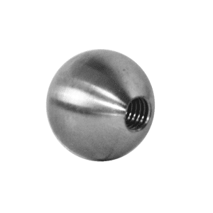 Koule plná se závitem M5 / ø 15mm, broušená nerez K320 / AISI304