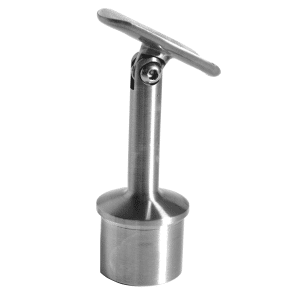 Držák madla s kloubem na trubku ø 42,4 mm (80x64 mm), broušená nerez K320 / AISI304