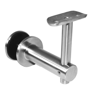 Držák madla pevný na trubku ø 42,4 mm, broušená nerez K320 / AISI304