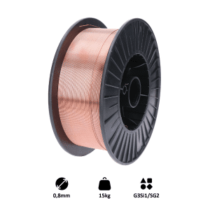 Drát svářecí ø0,8mm-MIG/MAG(CO2) 15kg