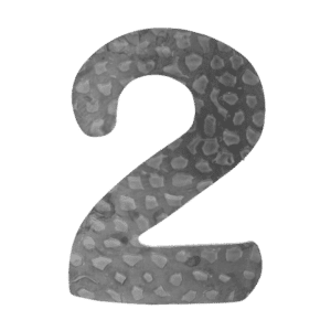 číslo domové 2, 170x90mm zdobené, bez povrchovej úpravy