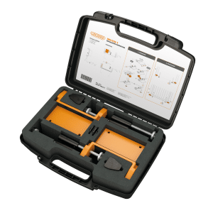 LOCINOX® DRILLVISE-2 Sada zesílených ocelových svěrek s polohovací výškovou podpěrou, 2 KS v balení