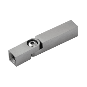 Čep s kloubem (12x12 mm, L: 68 mm / vnitřní závit M6 - vnitřní závit M8x25 mm), broušená nerez K320 / AISI304