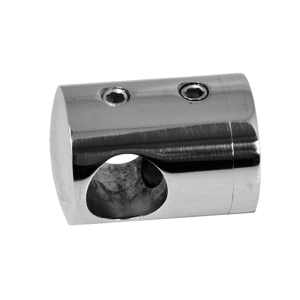 Držák tyče ø 12mm, plochý (30x22mm), leštěná nerez / AISI304