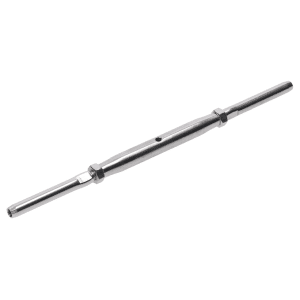 Lepicí úchyty, napínák pro nerezové lanko ø4 mm, se závitem M6 a LH6, broušená nerez K320 / AISI304