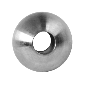 Koule průchozí ø 30 mm na trubku ø 12 mm, otvor ø 12,2 mm, broušená nerez K320 /AISI304