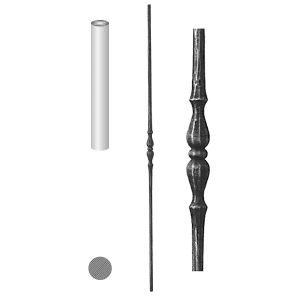 Kovaná tyč GD1, H-1000 mm, ø12mm