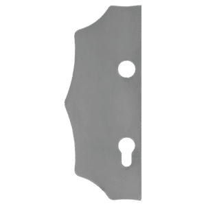 Štít 230x93x3mm s otvory, rozteč 90mm, otvor na kliku ø19,5 mm, hladký, oboustranný (levý i pravý), pro zámek ZM90/80