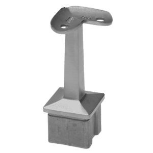 Držák madla pevný - rohový, na madlo trubku 42,4mm, broušená nerez K320 /AISI304