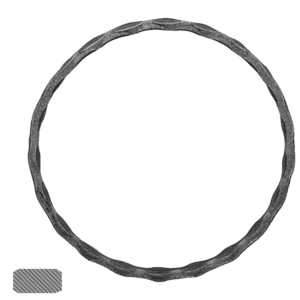 Kruh ø100 mm, 12 x 6 mm, zdobený