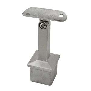 Držák madla s kloubem, na madlo trubku ø 42,4 mm (63x81 mm), broušená nerez K320 / AISI304