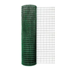Svařované pletené síto se zeleným PVC obalem, ø pletiva: 0.68mm, ø pletiva s PVC: 1.05mm, oko: 12.7x12.7mm, celkový rozm