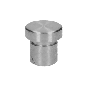 Ukončení - zátka na trubku ø 12x1.5 mm, plný materiál, broušená nerez K320 / AISI304