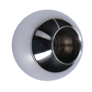 Koule koncová ø 25mm na trubku ø 12mm, otvor ø 12.2mm, leštěná nerez /AISI304