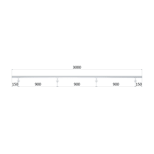 Nerez madlo AISI304 (3000mm) LESK, ø 42.4mm