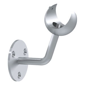 Držák LED madla na stěnu, na madlo EB1-HM42, EB1-JHM40, EB1-JHM60x40, broušená nerez K320 / AISI304