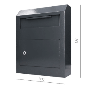 Poštovní schránka, max. formát listu: A4, antracit