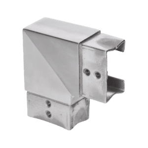 Prechod - koleno 90° (60x40x1.5mm) na madlo EB1-JHM60x40, lepený spoj, brúsená nerez K320 /AISI304