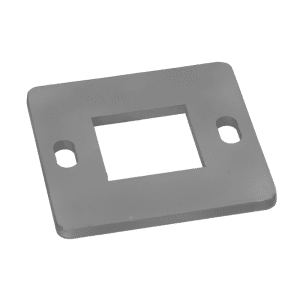 Kotvící plotna (100x100mm), otvor:40x40mm, broušená nerez K320 /AISI304