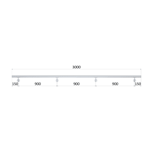 Nerez madlo AISI316 (3000mm) BRUS, ø 42.4mm