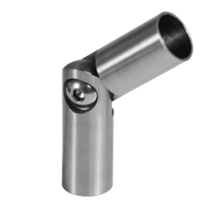 Spoj nastavitelný ø 12 mm (0-100 °) s kloubem, broušená nerez K320 / AISI30