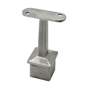 Držák madla pevný / plochý (65x81mm), broušená nerez K320 / AISI304