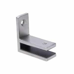 Úchyt skla na stěnu (70x70x28mm), pro sklo 12mm, broušená nerez K320 /AISI304