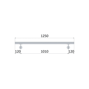 Nerez madlo AISI304 (1250mm) BRUS, ø 42.4mm