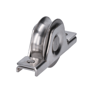 Kladka ø58 mm pro zapuštění do jeklu, pro profil C902IX16, nosnost 300 kg, nerez / AISI304