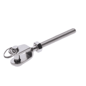 Nerezový úchyt s levým závitem LH6, broušená nerez K320 / AISI304