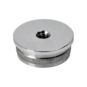 Spodek držáku madla (závit M8) na trubku ø 42,4 mm, leštěná nerez / AISI304