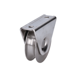 Vodící kladka ø58 mm na montáž pod rám, pro profil C902IX16, nosnost 300 kg, nerez / AISI304