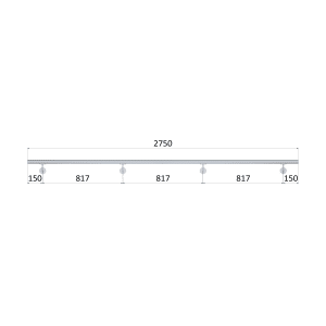 Nerez madlo AISI304 (2750mm) BRUS, ø 42.4mm
