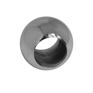 Koule průchozí ø 20 mm na trubku ø 12 mm (otvor ø 12,2 mm), leštěná nerez / AISI304