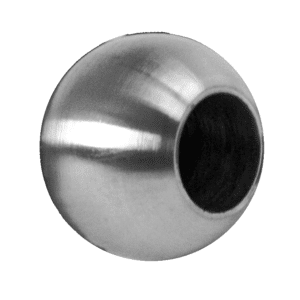 Koule koncová ø 25 mm na trubku ø 12 mm, otvor ø 12,2 mm, broušená nerez K320 / AISI304