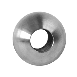 Koule průchozí ø 25 mm na trubku ø 12 mm, otvor ø 12,2 mm, broušená nerez K320 /AISI304