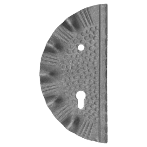 Štít 275x130x3mm s otvory, rozteč 90mm, otvor pro kliku ø 11,5mm, levý, pro zámek ZM90/80