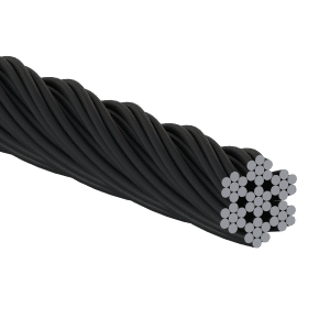 Nerezové lanko ø3mm (7x7 dr.) černé